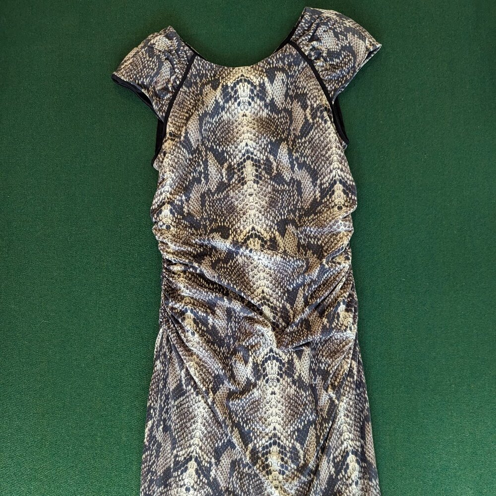 EUC Ivy & Blu Snake Print Maternity Dress S